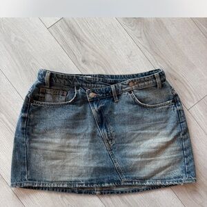 Zara Crossover Denin Skirt XL